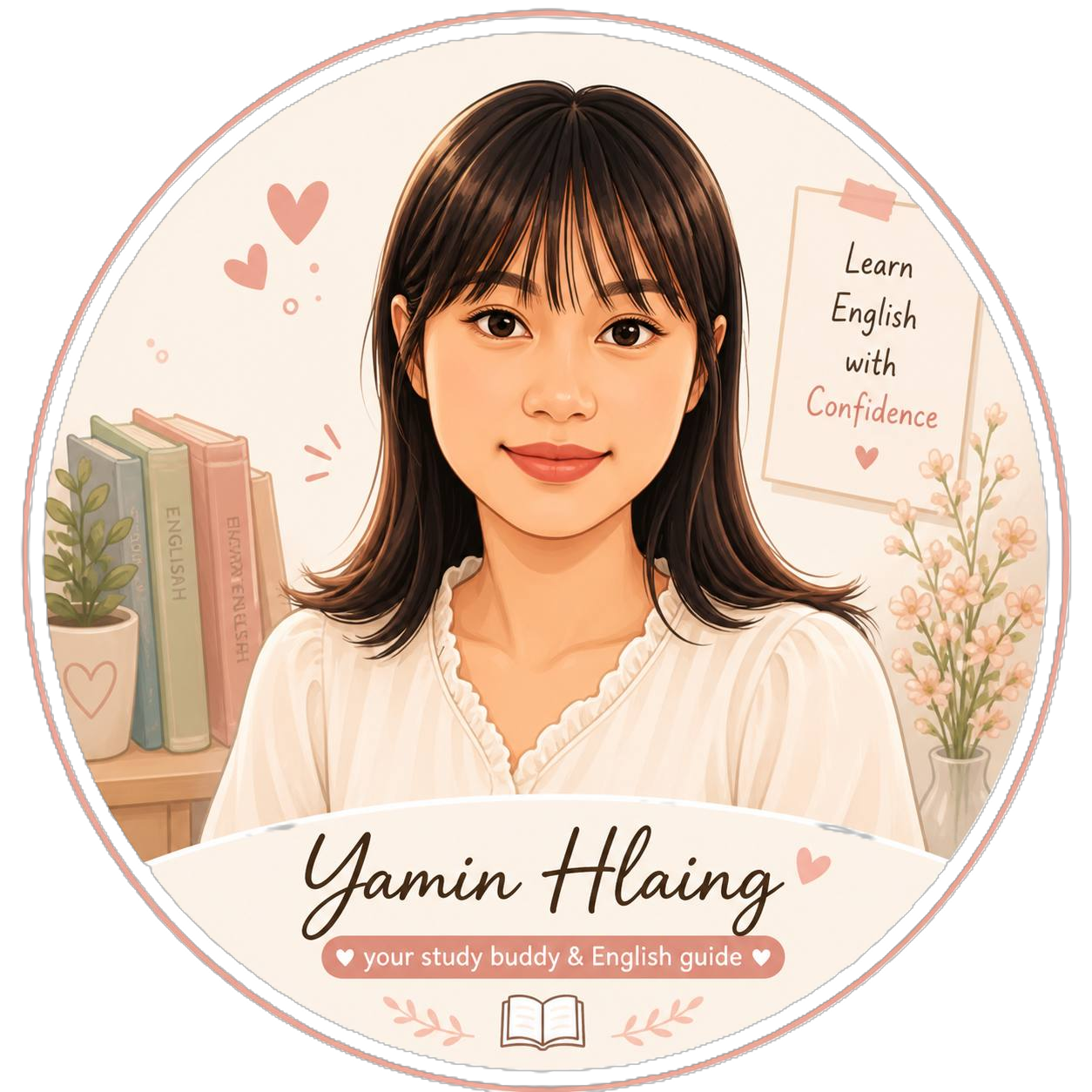 Yamin Hlaing - English teacher, friendly conversation style with students, Study Buddy English community